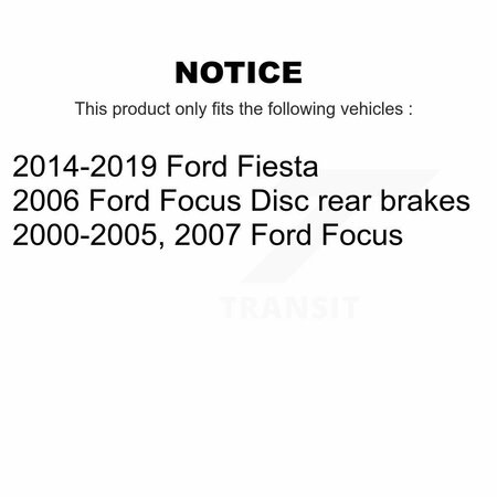 Cmx Rear Ceramic Disc Brake Pads For Ford Focus Fiesta CMX-D886